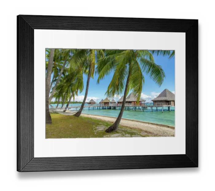 Framed Print : French Polynesia, Rangiroa Atoll. Overwater bungalows. ©Cathy & Gordon Illg / Jaynes Gallery / DanitaDelimont.com Framed Print : French Polynesia, Rangiroa Atoll. Overwater bungalows. ©Cathy & Gordon Illg / Jaynes Gallery / DanitaDelimont.com