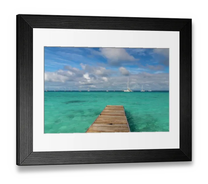 Framed Print : French Polynesia, Rangiroa Atoll. Pier walkway and moored sailboats. ©Cathy & Gordon Illg / Jaynes Gallery / DanitaDelimont.com Framed Print : French Polynesia, Rangiroa Atoll. Pier walkway and moored sailboats. ©Cathy & Gordon Illg / Jaynes Gallery / DanitaDelimont.com