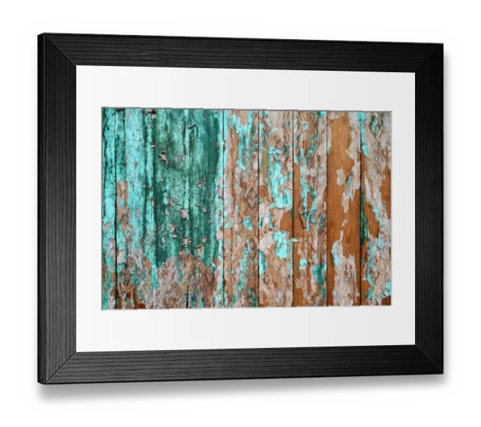 Framed Print : Mexico, Baja California Sur. Detail of a painted fence
