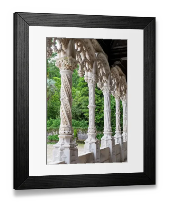 Framed Print : Luso, Portugal. Exterior details of the Bussaco Palace Framed Print : Luso, Portugal. Exterior details of the Bussaco Palace