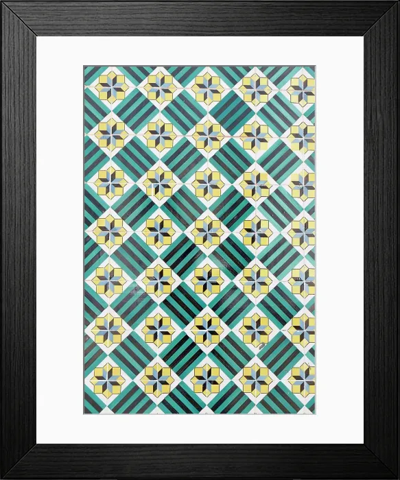 Framed Print : Lisbon, Portugal. Traditional Portuguese Azulejo ceramic tiles