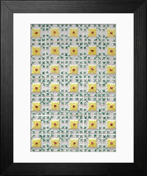 Framed Print : Lisbon, Portugal. Traditional Portuguese Azulejo ceramic tiles