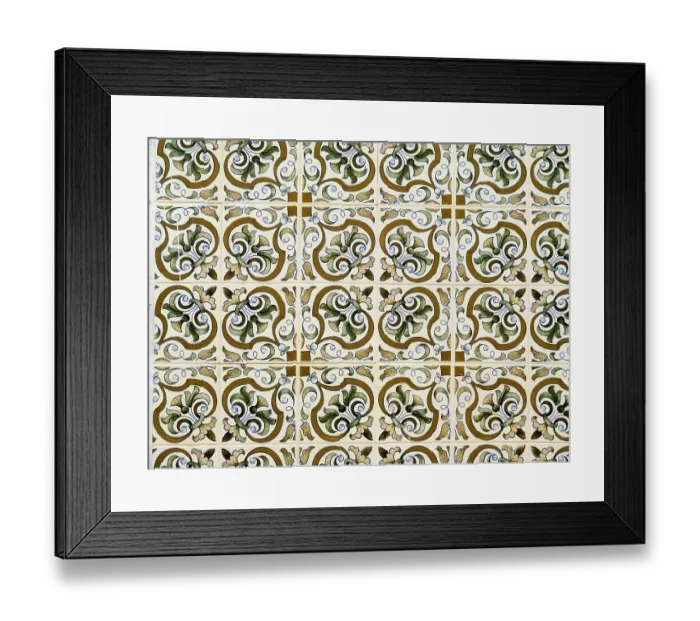 Framed Print : Portugal, Costa Nova. Colorful azulejo tiles on the exterior wall of house Framed Print : Portugal, Costa Nova. Colorful azulejo tiles on the exterior wall of house