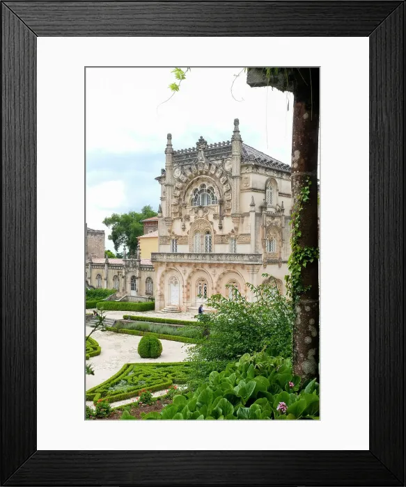 Framed Print : Luso, Portugal. Exterior details of the Bussaco Palace Framed Print : Luso, Portugal. Exterior details of the Bussaco Palace