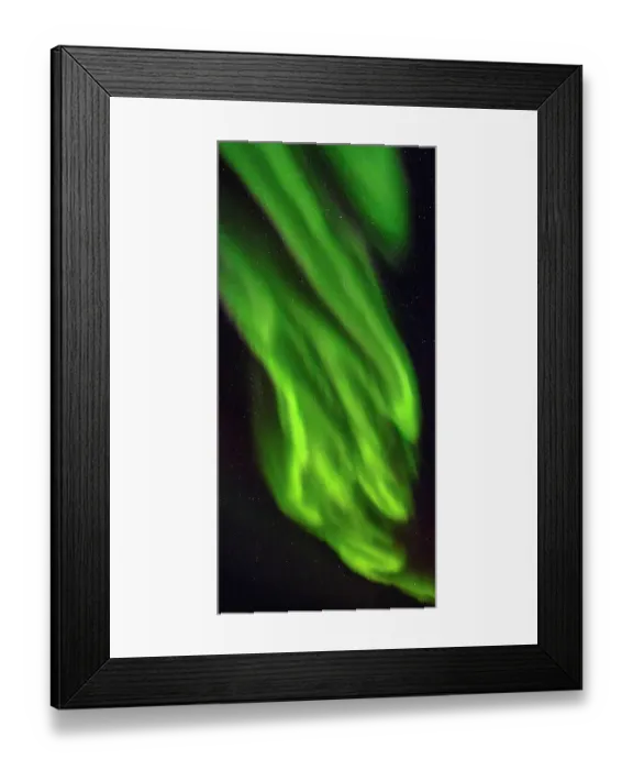 Framed Print : Northern Lights over Nuuk. Nuuk the capital of Greenland during late autumn, Danish Territory