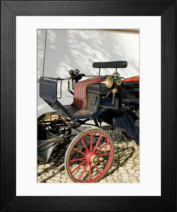 Framed Print : Sintra, Portugal. Antique horse carriage