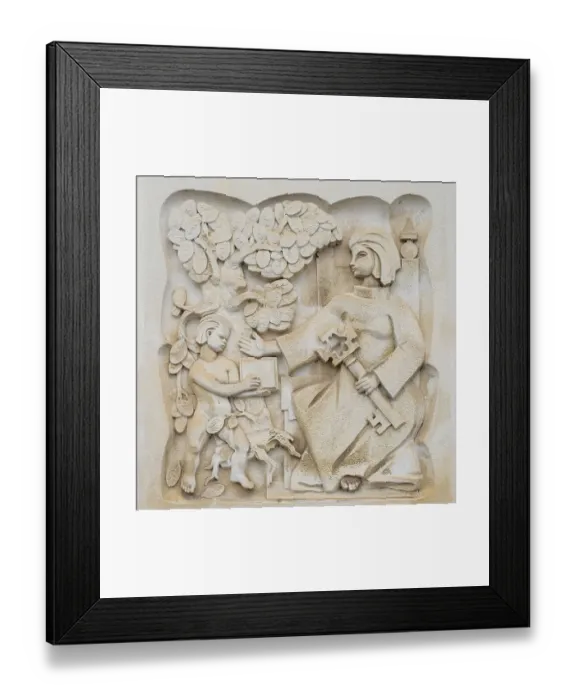 Framed Print : Coimbra, Portugal. University of Coimbra, carved reliefs Framed Print : Coimbra, Portugal. University of Coimbra, carved reliefs