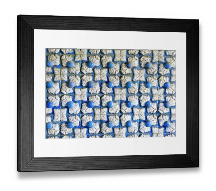 Framed Print : Sintra, Portugal. Pena Palace. Unique wall tiles found at the palace Framed Print : Sintra, Portugal. Pena Palace. Unique wall tiles found at the palace