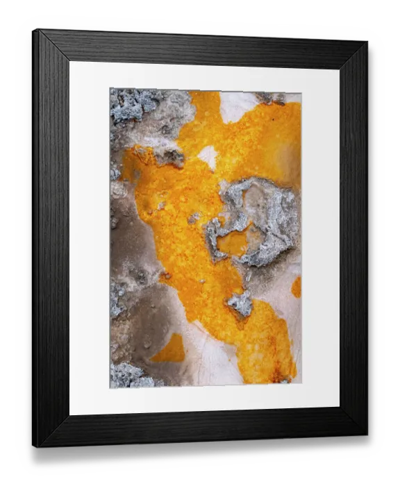 Framed Print : USA, Wyoming. Hot spring runoff, Yellowstone National Park