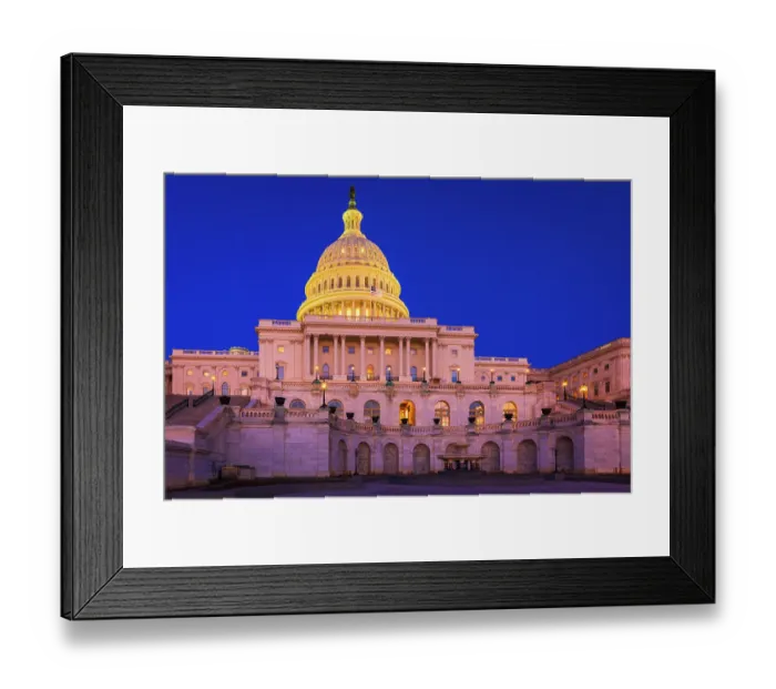 Framed Print : The United States Capitol, Washington, D.C, USA