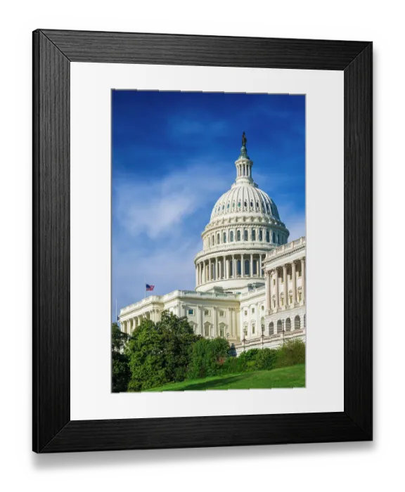 Framed Print : The United States Capitol, Washington, D.C, USA