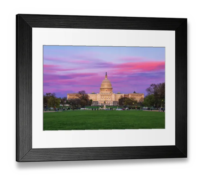 Framed Print : Evening light on the United States Capitol, Washington, D.C, USA Framed Print : Evening light on the United States Capitol, Washington, D.C, USA