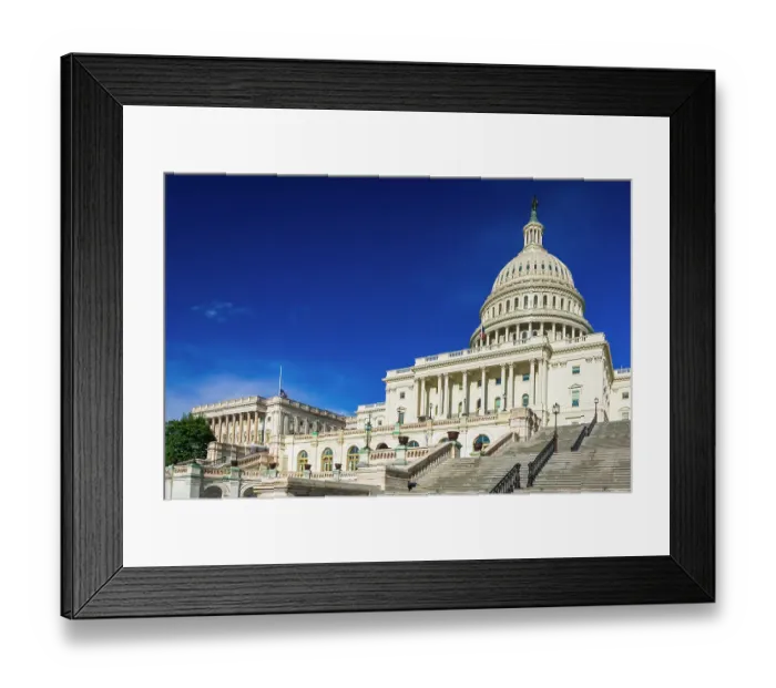 Framed Print : The United States Capitol, Washington, D.C, USA