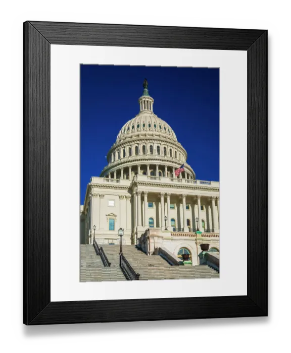 Framed Print : The United States Capitol, Washington, D.C, USA