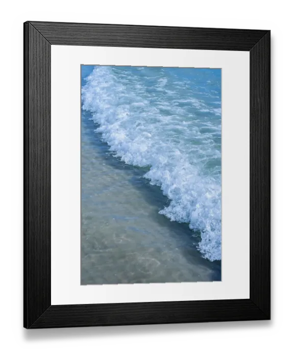 Framed Print : ocean waves detail, Florida
