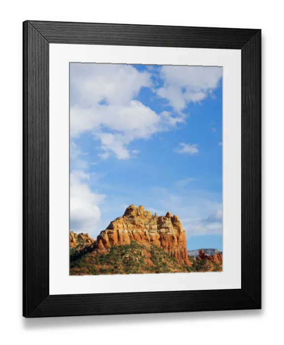 Framed Print : Arizona, Sedona, Red Rock Country. Camel Rock and Snoopy Rock, sandstone of the Schnebly Hill Formation Framed Print : Arizona, Sedona, Red Rock Country. Camel Rock and Snoopy Rock, sandstone of the Schnebly Hill Formation