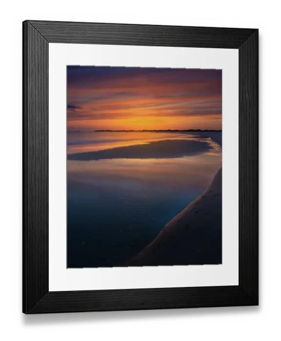 Framed Print : USA, New Jersey, Cape May National Seashore. Sunset on ocean and beach. ©Jay O'Brien / Jaynes Gallery / DanitaDelimont.com Framed Print : USA, New Jersey, Cape May National Seashore. Sunset on ocean and beach. ©Jay O'Brien / Jaynes Gallery / DanitaDelimont.com