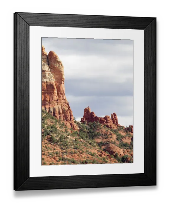 Framed Print : Arizona, Sedona, Red Rock Country. Snoopy Rock, sandstone of the Schnebly Hill Formation