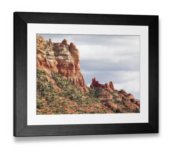Framed Print : Arizona, Sedona, Red Rock Country. Snoopy Rock, sandstone of the Schnebly Hill Formation