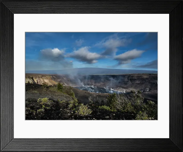 Framed Print : USA, Big Island, Hawaii. Smoldering eruption of Kilauea at sunrise, Hawai'i Volcanoes National Park Framed Print : USA, Big Island, Hawaii. Smoldering eruption of Kilauea at sunrise, Hawai'i Volcanoes National Park