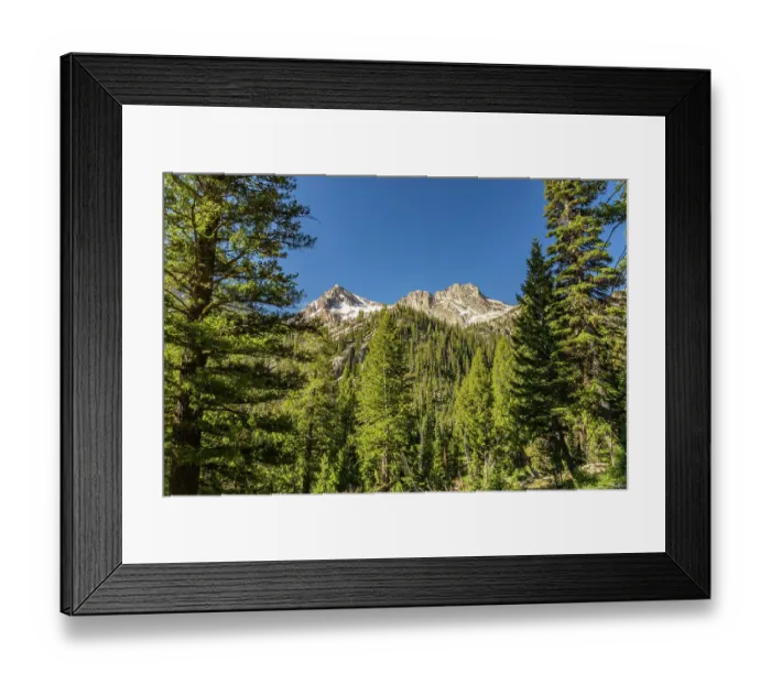 Framed Print : USA, Idaho, Sawtooth Wilderness. Mountain and valley landscape Framed Print : USA, Idaho, Sawtooth Wilderness. Mountain and valley landscape