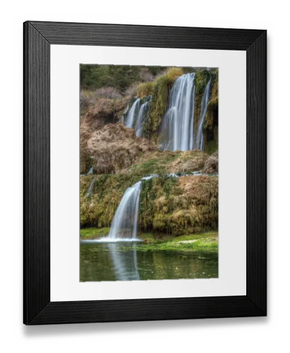 Framed Print : USA, Idaho. Fall Creek Falls Snake River