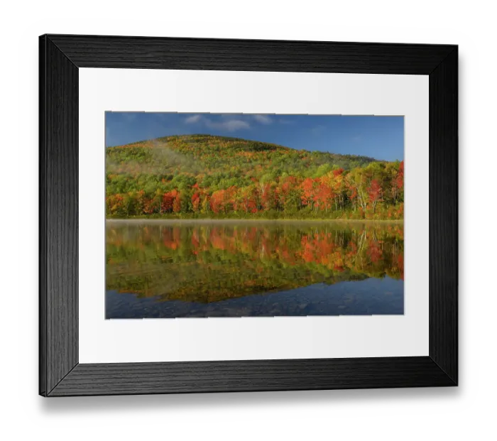 Framed Print : USA, Maine. Colorful foliage reflected in South Branch Pond, Baxter State Park Framed Print : USA, Maine. Colorful foliage reflected in South Branch Pond, Baxter State Park