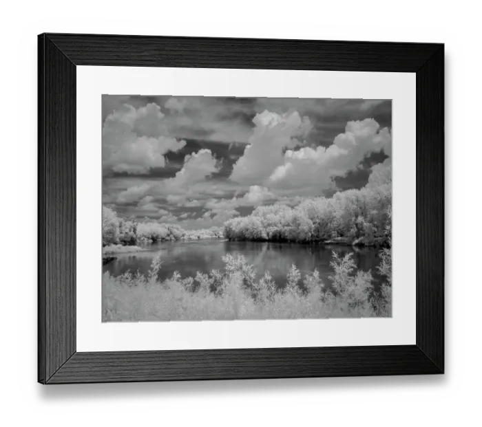 Framed Print : Infrared of Minnesota River, Minnesota River Valley Wildlife Refuge, central Minnesota