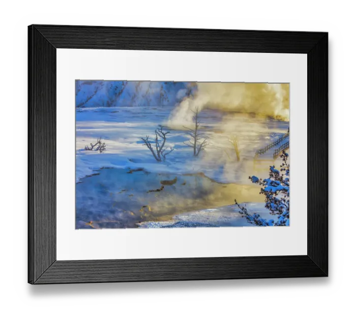 Framed Print : Mammoth Hot Springs in Yellowstone National Park Framed Print : Mammoth Hot Springs in Yellowstone National Park