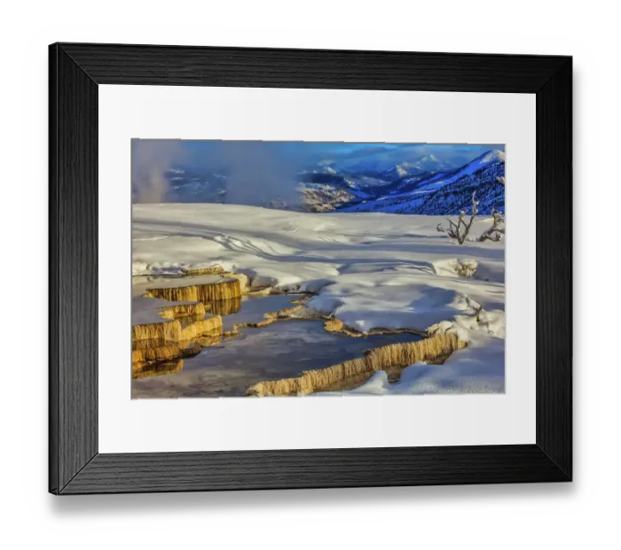 Framed Print : Mammoth Hot Springs area of Yellowstone National Park Framed Print : Mammoth Hot Springs area of Yellowstone National Park