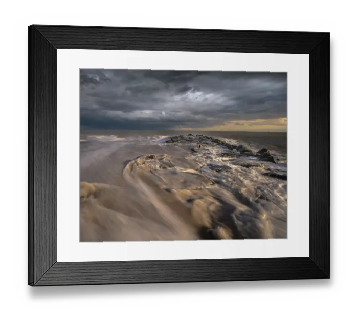 Framed Print : USA, New Jersey, Cape May National Seashore. Sunset on ocean and beach. ©Jay O'Brien / Jaynes Gallery / DanitaDelimont.com Framed Print : USA, New Jersey, Cape May National Seashore. Sunset on ocean and beach. ©Jay O'Brien / Jaynes Gallery / DanitaDelimont.com
