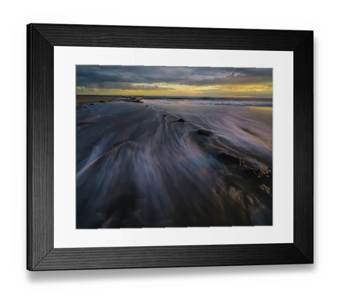 Framed Print : USA, New Jersey, Cape May National Seashore. Sunset on ocean and beach. ©Jay O'Brien / Jaynes Gallery / DanitaDelimont.com Framed Print : USA, New Jersey, Cape May National Seashore. Sunset on ocean and beach. ©Jay O'Brien / Jaynes Gallery / DanitaDelimont.com