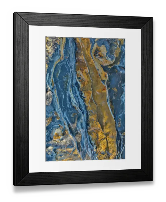 Framed Print : USA, California, Point Lobos State Natural Reserve. Blue and gold tone rocks at low tide Framed Print : USA, California, Point Lobos State Natural Reserve. Blue and gold tone rocks at low tide