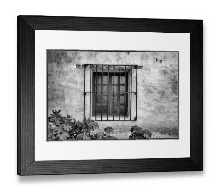Framed Print : USA, California, Carmel. Inside the grounds at the Carmel Mission Basilica Museum