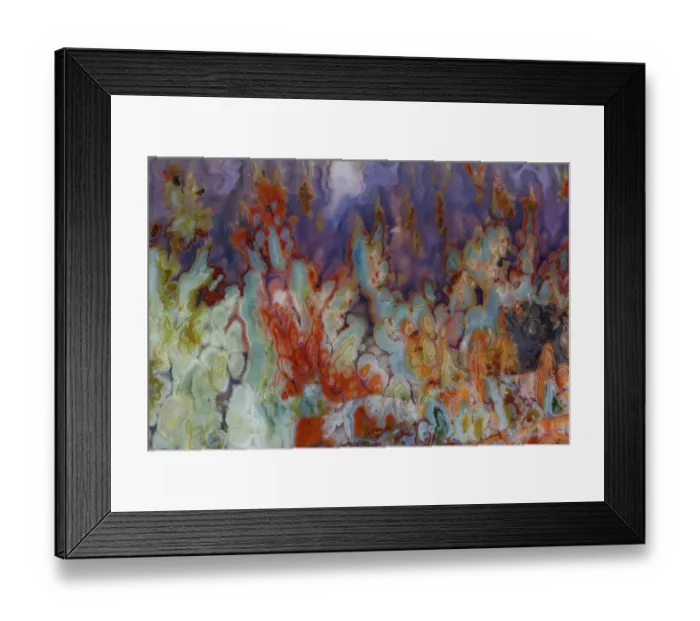 Framed Print : USA, Washington State, Sammamish. Close-up details of Prudent Man Agate