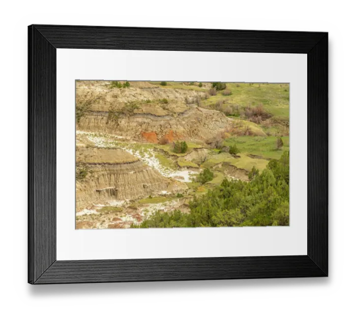 Framed Print : USA, North Dakota, Theodore Roosevelt National Park. Overview of park eroded formations Framed Print : USA, North Dakota, Theodore Roosevelt National Park. Overview of park eroded formations