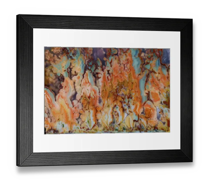 Framed Print : USA, Washington State, Sammamish. Close-up details of Prudent Man Agate Framed Print : USA, Washington State, Sammamish. Close-up details of Prudent Man Agate