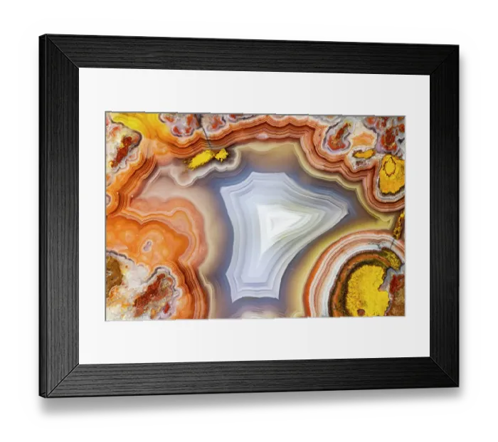 Framed Print : USA, Washington State, Sammamish. Close-up banded agate Framed Print : USA, Washington State, Sammamish. Close-up banded agate