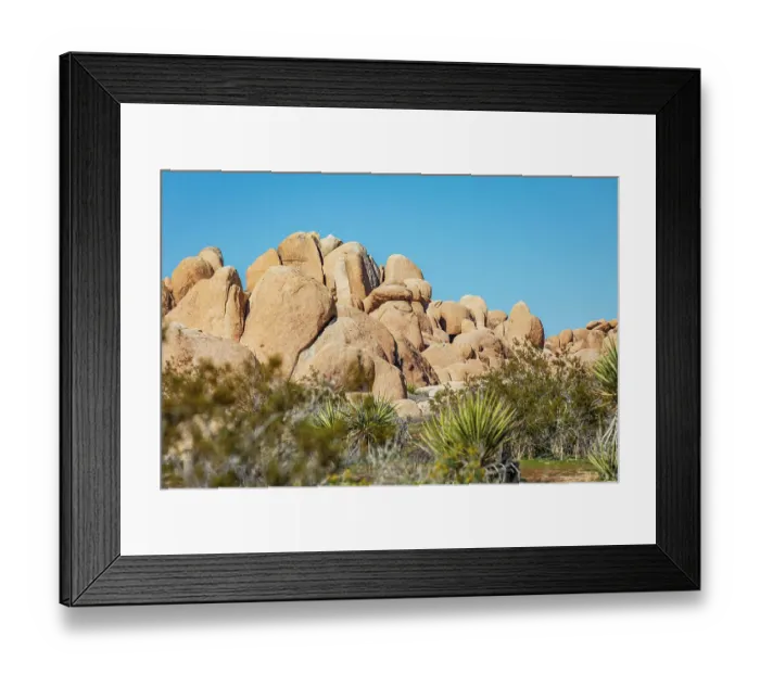 Framed Print : California, USA. Rock formations in Joshua Tree National Park Framed Print : California, USA. Rock formations in Joshua Tree National Park