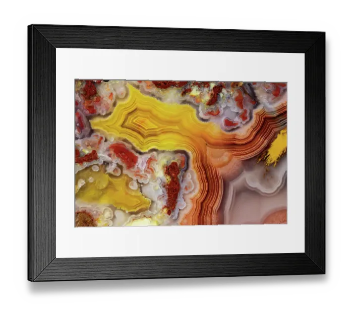 Framed Print : USA, Washington State, Sammamish. Close-up banded agate Framed Print : USA, Washington State, Sammamish. Close-up banded agate