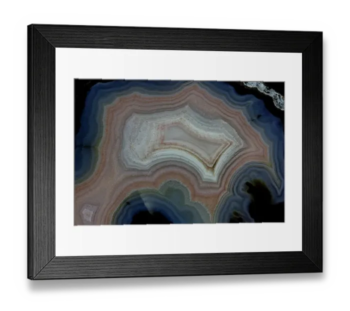Framed Print : USA, Washington State, Sammamish. Close-up banded agate Framed Print : USA, Washington State, Sammamish. Close-up banded agate