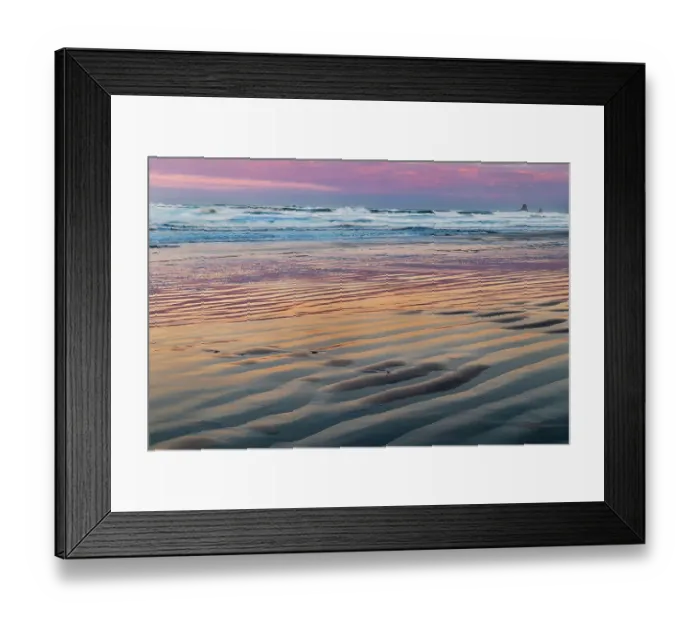 Framed Print : Pastel sunrise colors at sunrise in Cannon Beach, Oregon, USA Framed Print : Pastel sunrise colors at sunrise in Cannon Beach, Oregon, USA