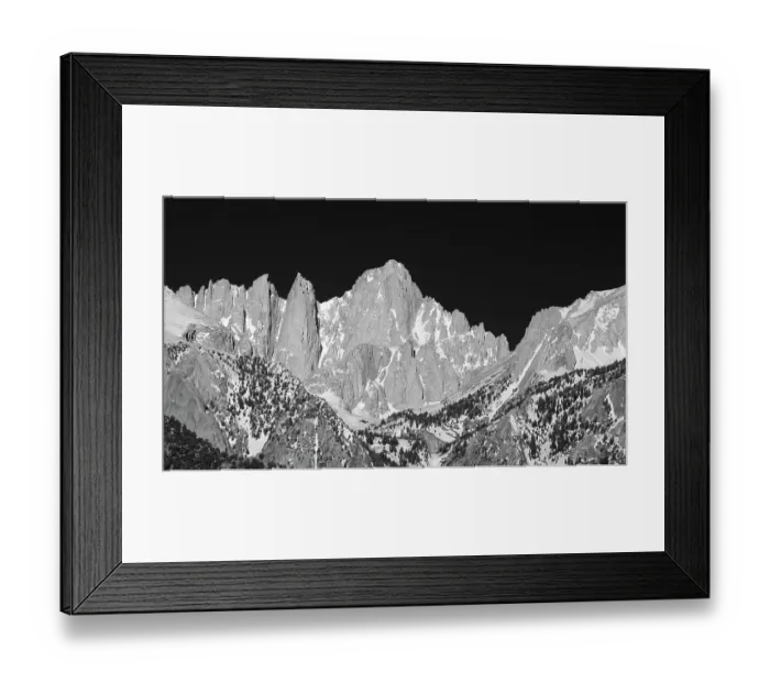 Framed Print : California, Lone Pine, Mount Whitney, Eastern Sierra Nevada Range
