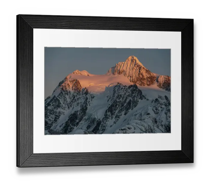 Framed Print : USA, Washington State. Alpenglow on Mount Shuksan near Mount Baker Ski Resort Framed Print : USA, Washington State. Alpenglow on Mount Shuksan near Mount Baker Ski Resort