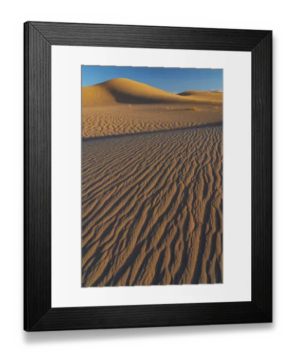 Framed Print : USA, California. Mojave Trails National Monument, Cadiz Dunes