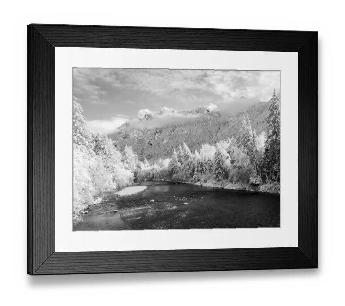 Framed Print : Washington State, Central Cascades. Mount Baker Snoqualmie National Forest, Middle Fork Snoqualmie River Framed Print : Washington State, Central Cascades. Mount Baker Snoqualmie National Forest, Middle Fork Snoqualmie River