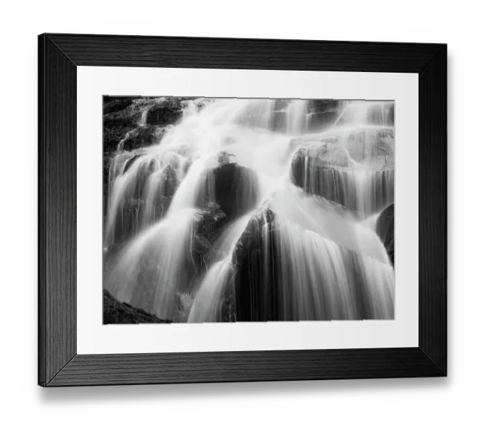 Framed Print : Washington State, Central Cascades. Bessemer Creek Falls