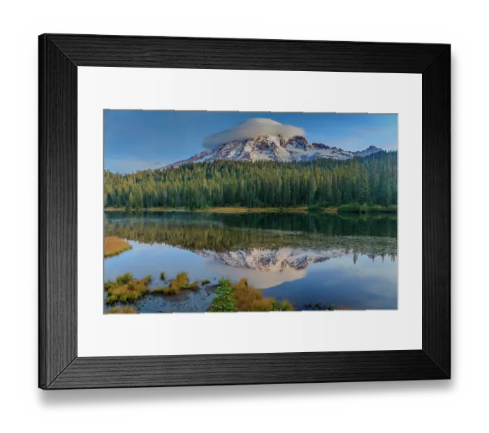 Framed Print : Reflection Lake within Mt. Rainier National Park Framed Print : Reflection Lake within Mt. Rainier National Park