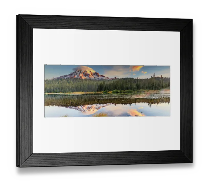 Framed Print : Reflection Lake within Mt. Rainier National Park Framed Print : Reflection Lake within Mt. Rainier National Park