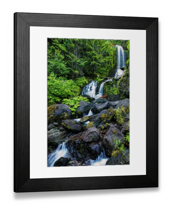 Framed Print : Falls Creek Falls in Mt. Rainier National Park Framed Print : Falls Creek Falls in Mt. Rainier National Park